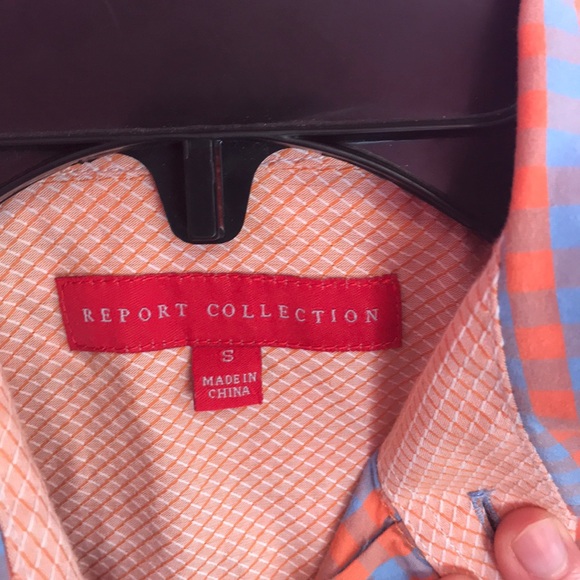 Report Collection striped button down dress shirt - Picture 3 of 6
